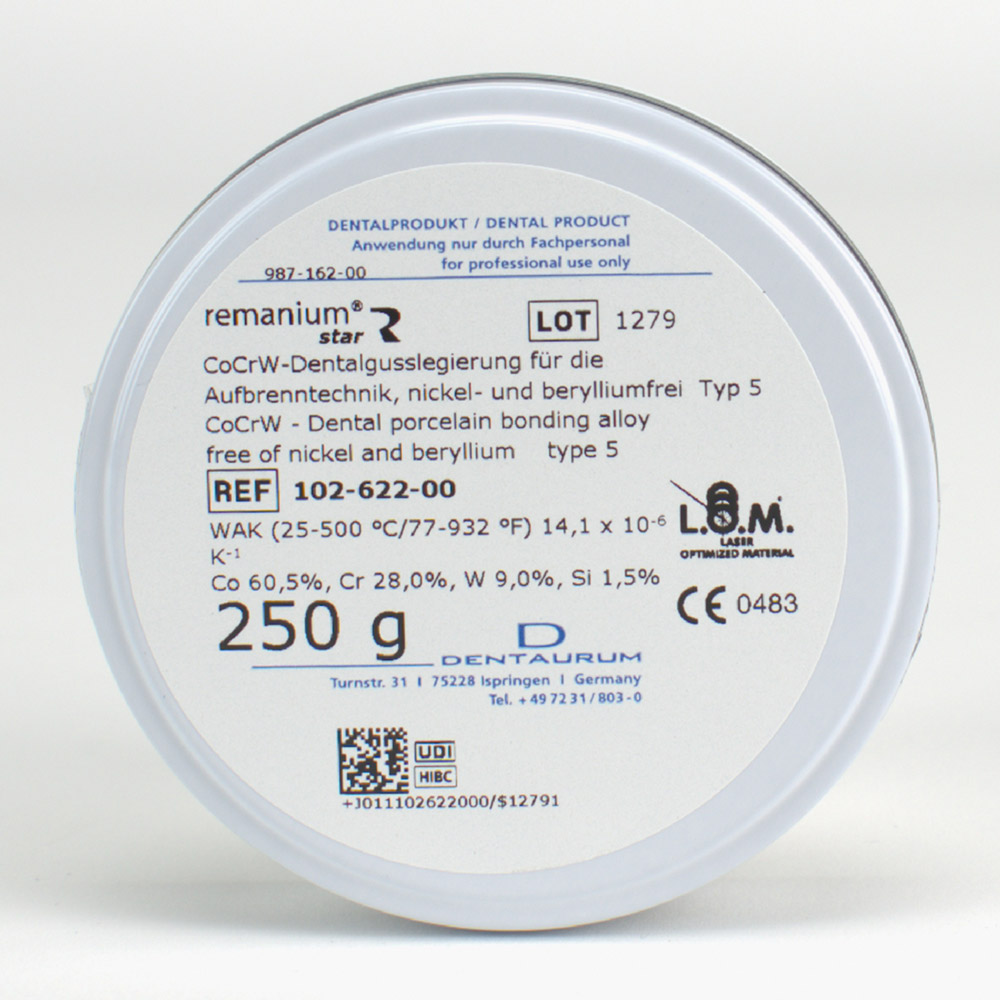GX27055_RemaniumStar_CoCrAufbrennleg250G Remanium-Star CoCr-Aufbrennleg.250G