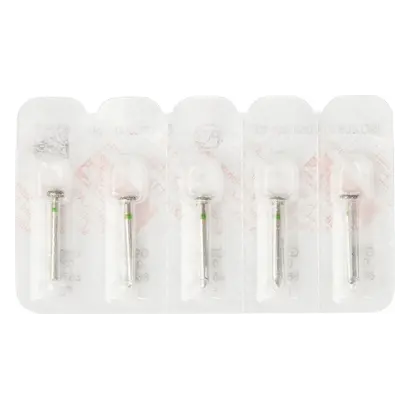 Edenta Diamanten 909 - Packung 5 Stück grün grob, FG, Figur 068 Reifen, 1 mm, ISO 037