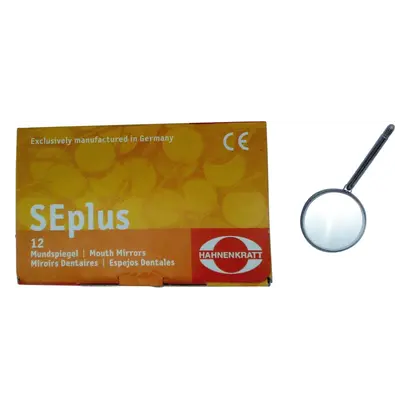 E.Hahnenkratt GmbH Mundspiegel SEplus SS-Stiel 4 plan D22mm Pa 12