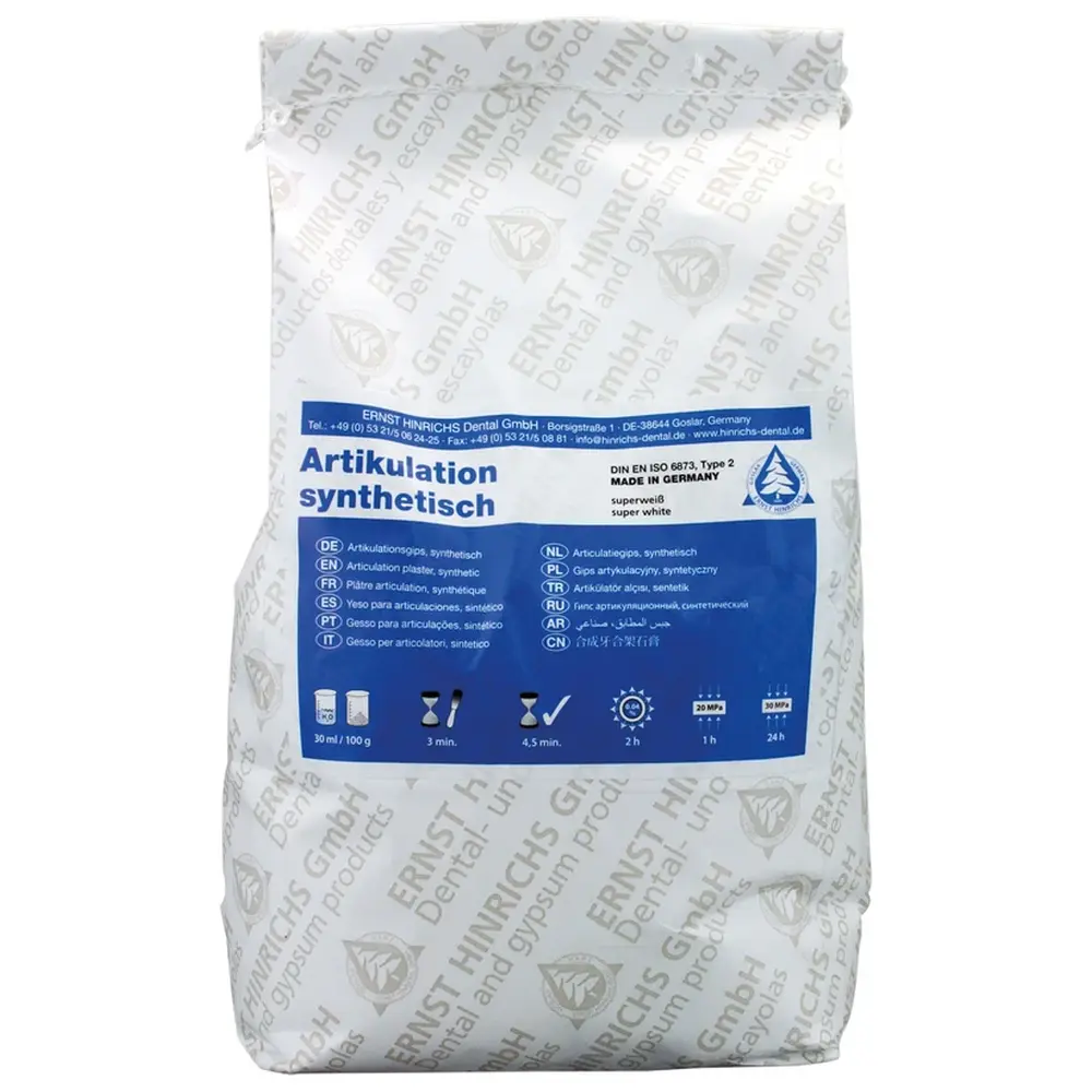 ERNST HINRICHS Artikulationsgips - synthetisch - Beutel 5 kg Artikulationsgips