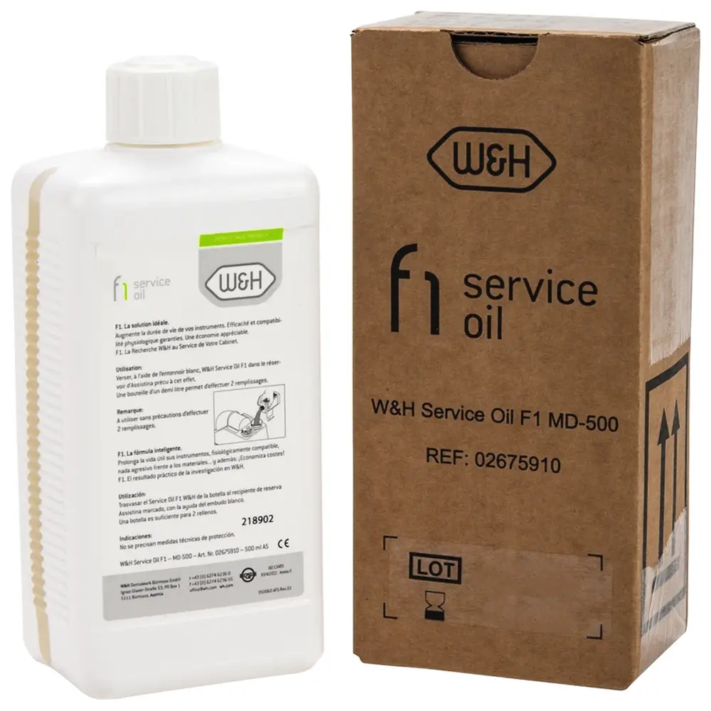 77263_ServiceOele_fuer_Assistina_301_plus__Flasche_500_ml_MD500_Service_Oel_F1 W&H Service-Öle für Assistina 301 plus - Flasche 500 ml MD-500 Service Öl F1