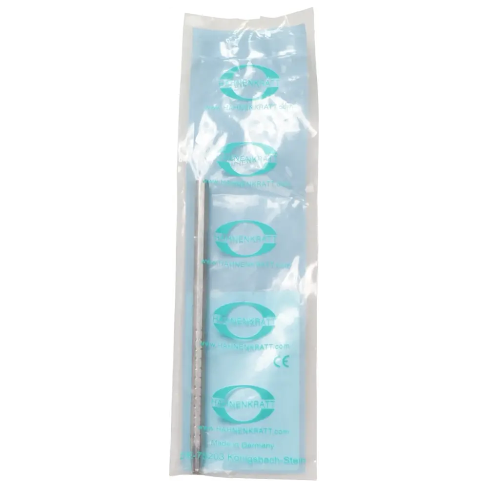 HAHNENKRATT Mundspiegelgriffe - Stück SS-Stiel, Edelstahl poliert, achtkant, SE-Form