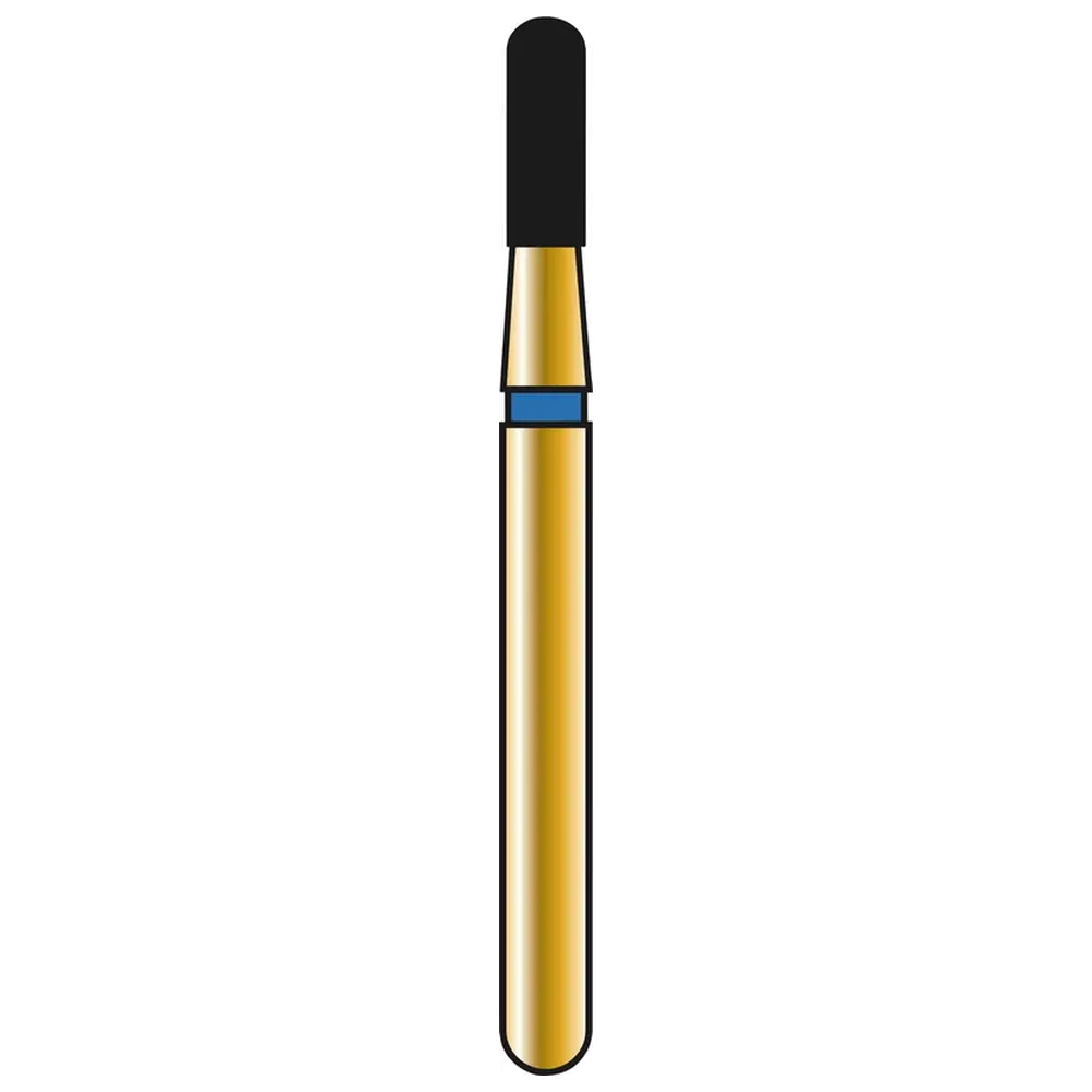 COLTENE DIATECH Diamanten G838 - Packung 5 Stück blau mittel (M), FG, Figur 139 Zylinder rund, 4 mm, ISO 014