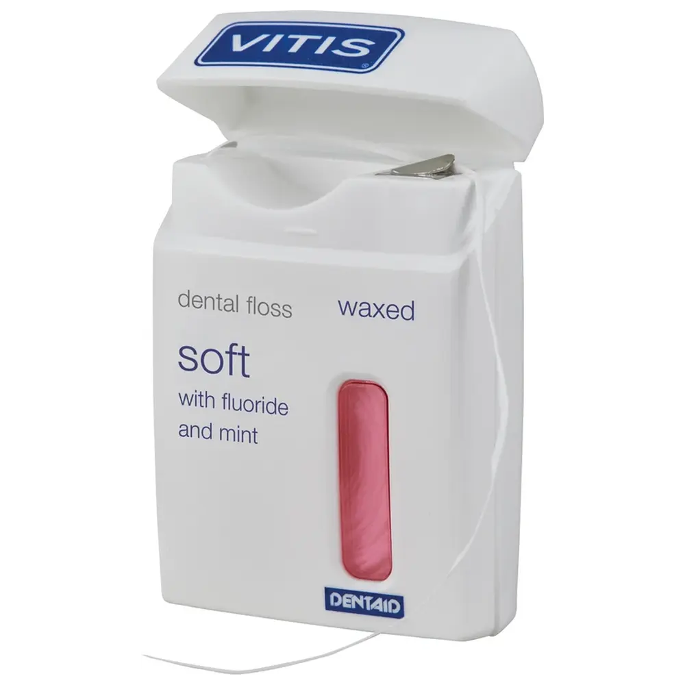 DENTAID VITIS® Zahnfloss gewachst - Packung 50 m Minze