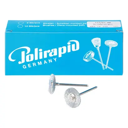 Polirapid Dr. Montemerlo GmbH & Co. KG Miniaturbürste m.HP 117/21mm H Silberdraht Pa 6