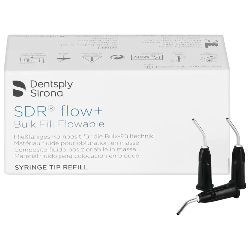 Dentsply Sirona SDR® flow+ Applikatornadeln - Packung 20 Stück für Spritzen