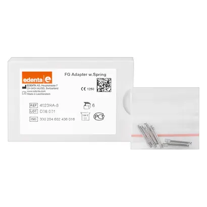 Edenta Adapter FG - Packung 6 Stück mit Feder, FG, ISO 016