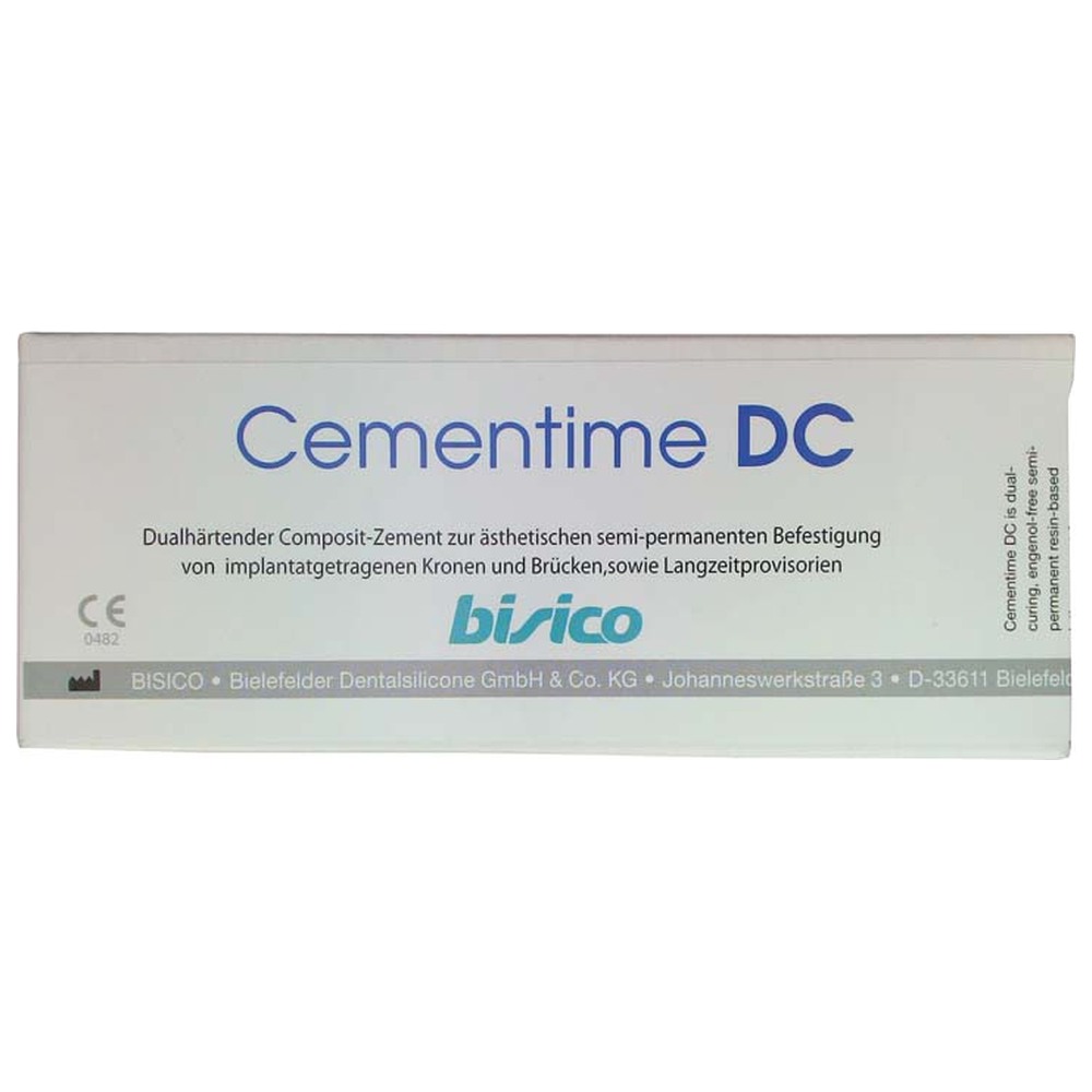 bisico Cementime DC® - Packung 5 ml Spritze, 10 Mischer braun 4:1