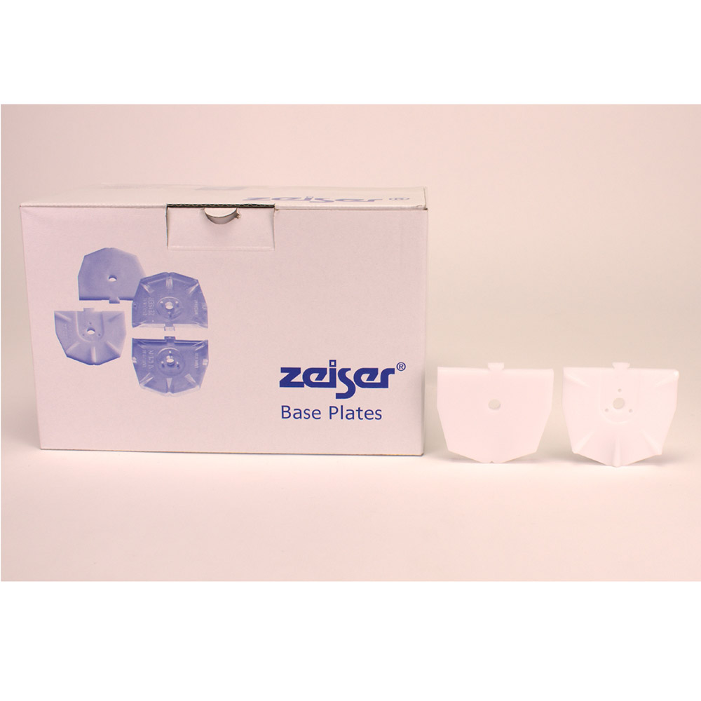 GX43828_zeiser_Sockelplatte_gross_weiss_100St zeiser Sockelplatte groß weiß 100St