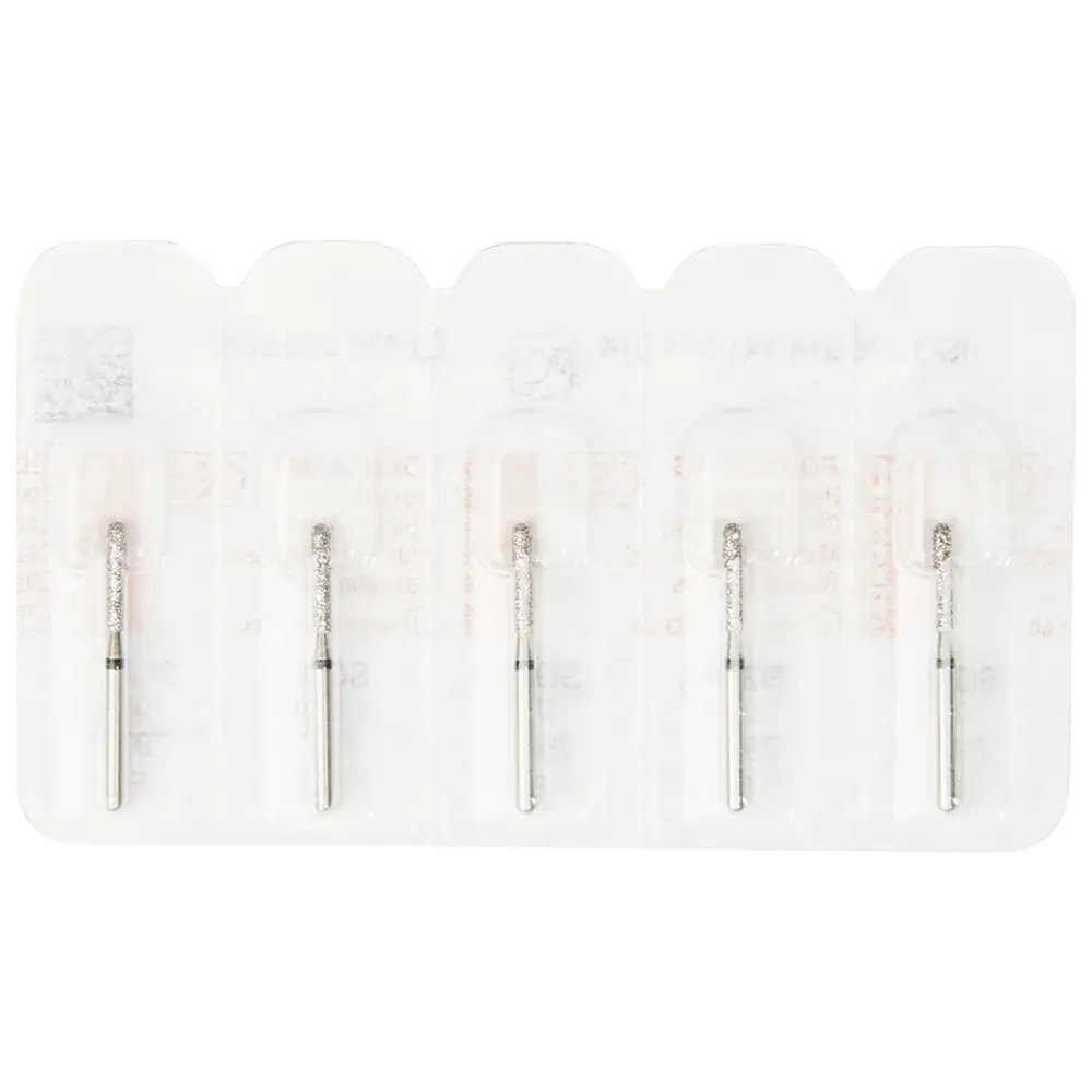 Edenta Diamanten 881 - Packung 5 Stück schwarz supergrob, FG, Figur 141 Zylinder rund, 6 mm, ISO 014