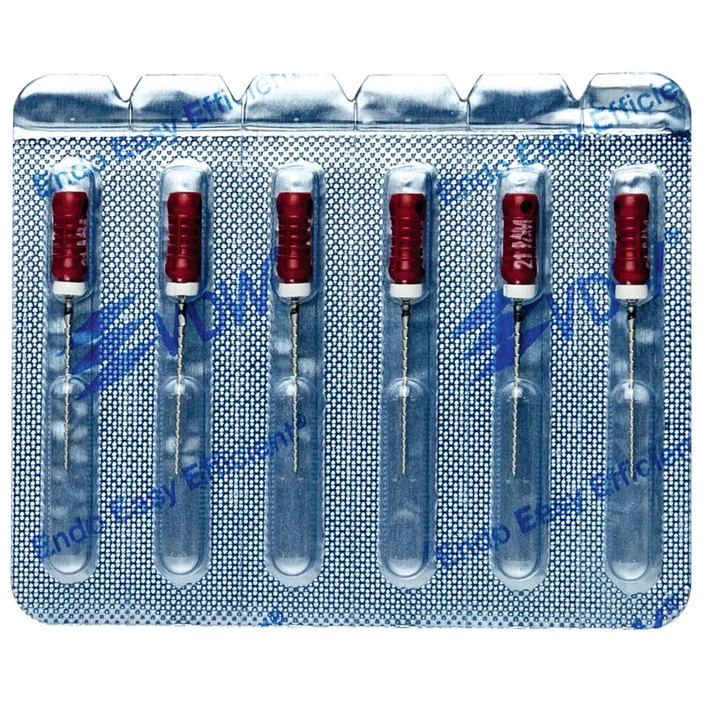VDW STERILE Hedstroem Feilen - Blisterpackung 6 Stück 21 mm ISO 055