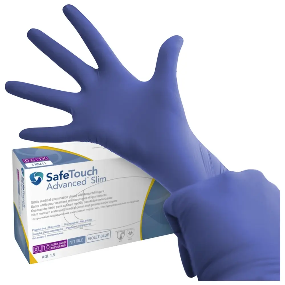 Medicom® SafeTouch® Advanced Slim - Packung 100 Stück puderfrei, violettblau, XL
