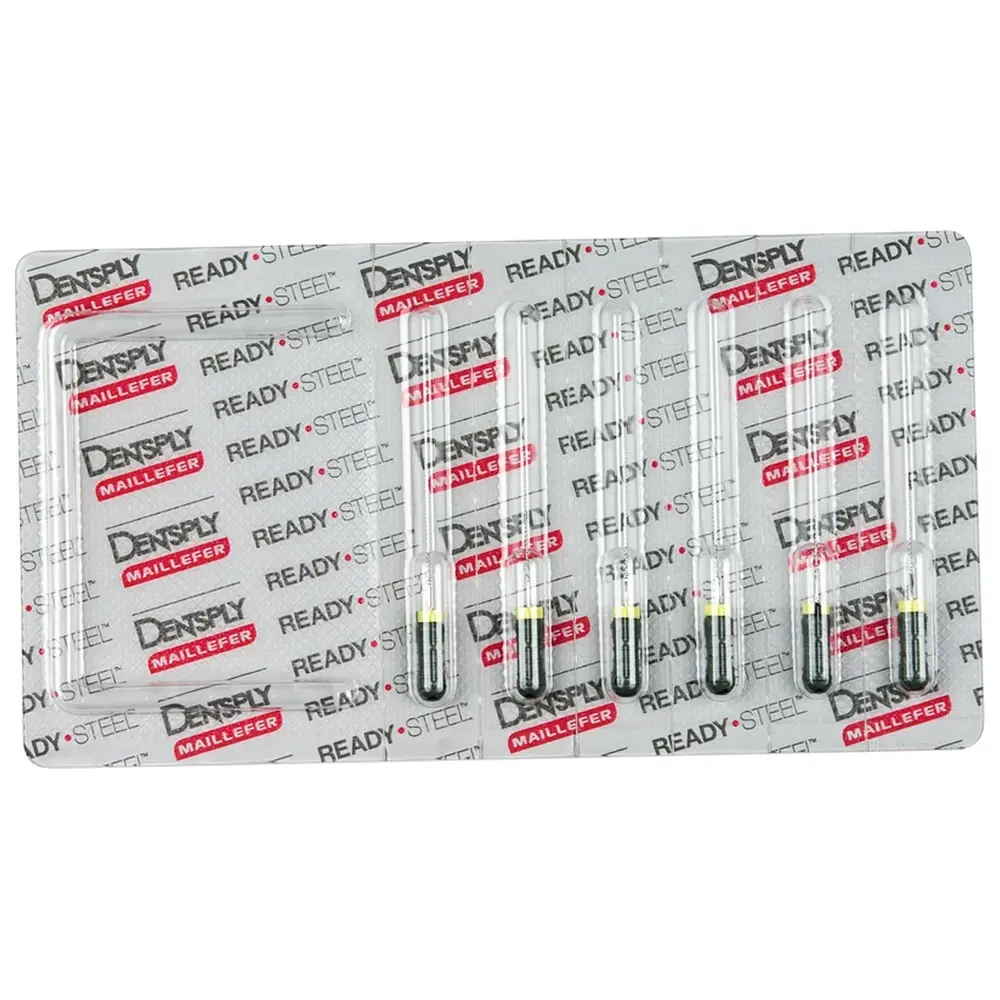 Dentsply Sirona READYSTEEL K-Files - Packung 6 Stück 21 mm ISO 008