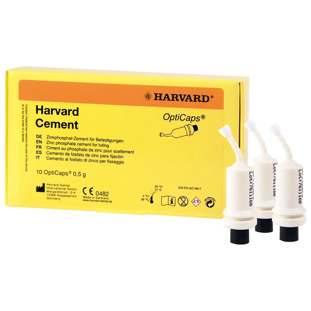 Harvard Dental International Harvard Cement OptiCaps® - Packung 10 Kapseln Zementfarbe weißlich gelb