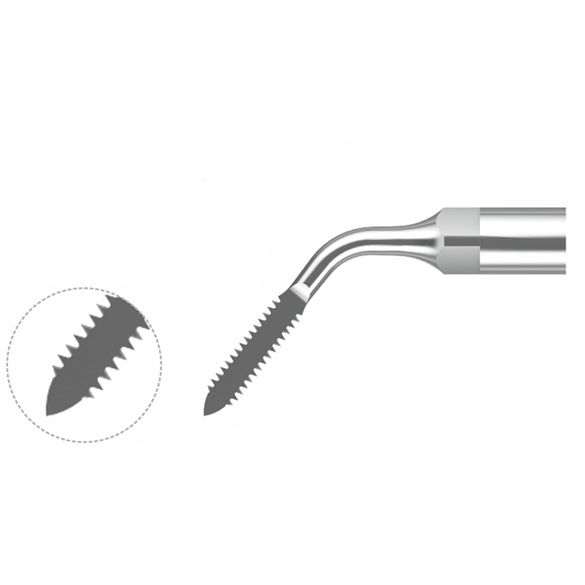 Xpedent Ultraschallspitze Pirahna (passend für den Einsatz mit ACTEON/Satelec® Extraktion Geräten)