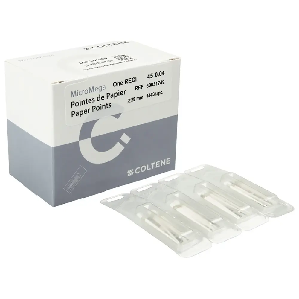 COLTENE One RECI™ Papier-Spitzen - Packung 144 Stück Taper.04 ISO 045