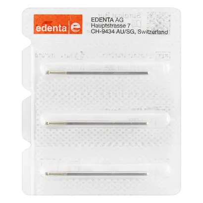 Edenta Chirurgie Knochenfräser HM C141AC - Packung 3 Stück HP, Figur 001, ISO 023
