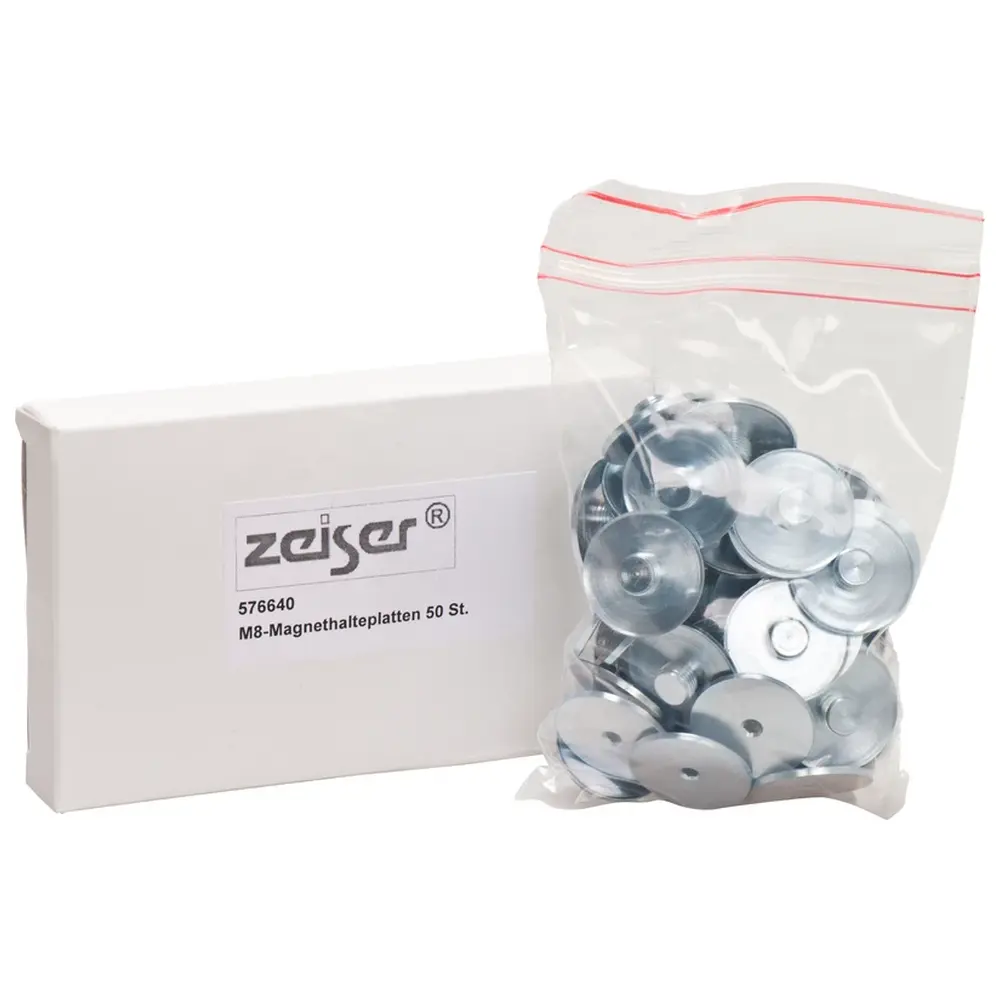 picodent zeiser® M8-Magnetplatten - Packung 50 Stück