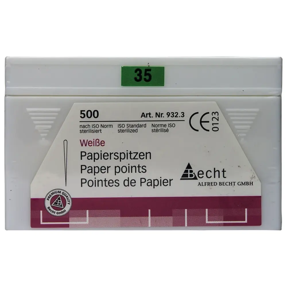 Becht Papierspitzen weiß - Packung 500 Stück ISO 035