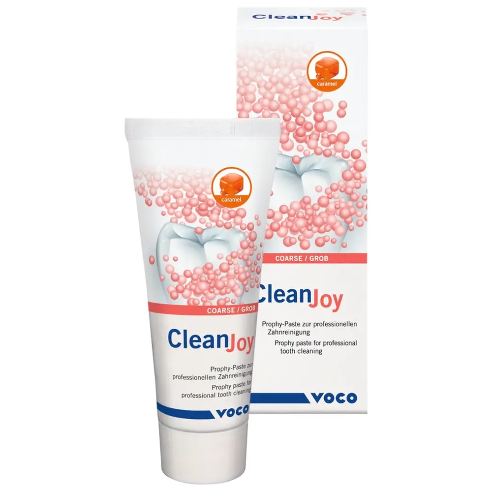 VOCO CleanJoy - Tube 100 g grob rot, caramel