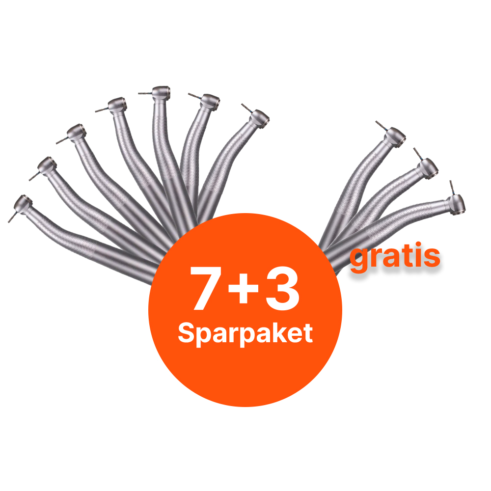 Turbine mit Licht im 7+3 Set - Passend für: W&H*, Standardkopf Turbine mit Licht im 7+3 Set - Passend für: W&H*, Standardkopf