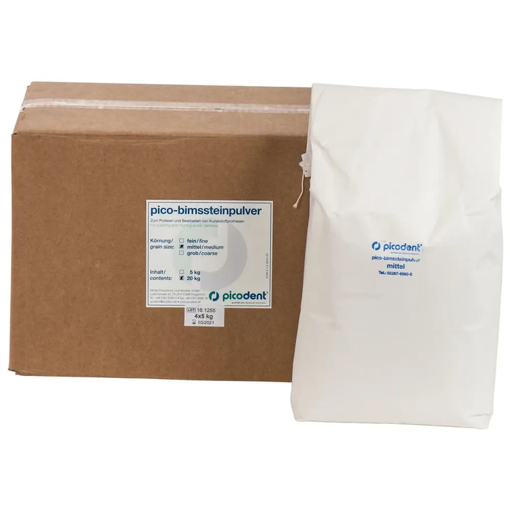 picodent pico-bimssteinpulver - Karton 20 kg mittel