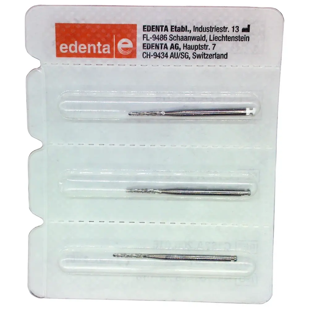 Edenta Chirurgie Knochenfräser nach Lindemann C162A - Packung 3 Stück RA XL, Figur 408, 10 mm, ISO 016