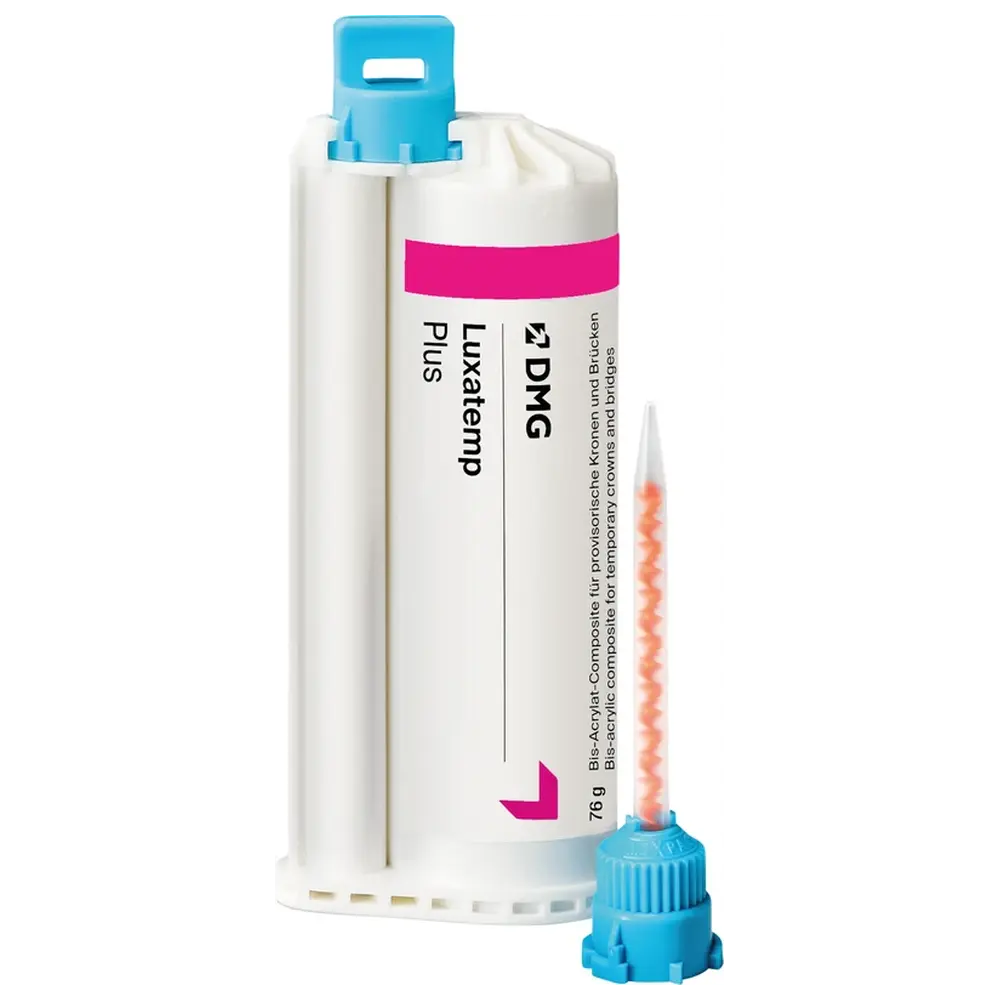 DMG Luxatemp® Plus - Nachfüllpackung 76 g Doppelkartusche A3,5, 15 Automix-Tips