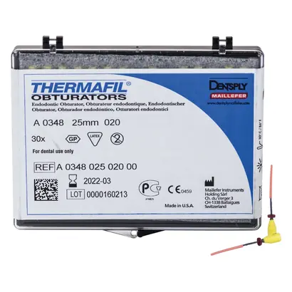 MAILLEFER INSTRUMENTS HOLDING Sàrl Thermafil Obturatoren A0348 25mm ISO020 Pa 30