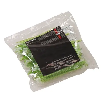 WORLD WORK Srl. TOP FLEX Speichelsauger 145mm freshgreen Pa 100