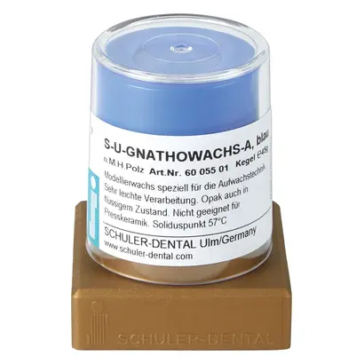 SCHULER-DENTAL S-U-Gnathowachs-A - Kegel 45 g blau