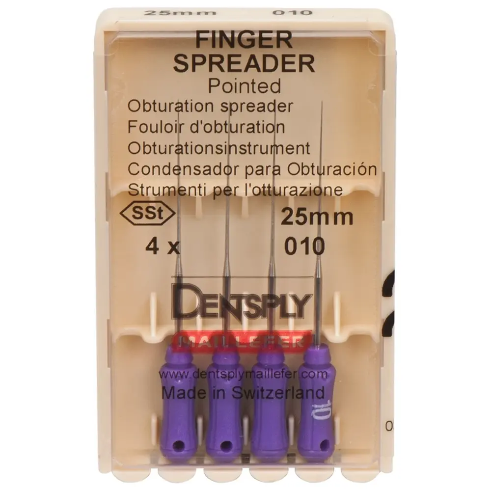 Dentsply Sirona Finger Spreader - Packung 4 Stück 25 mm, ISO 010