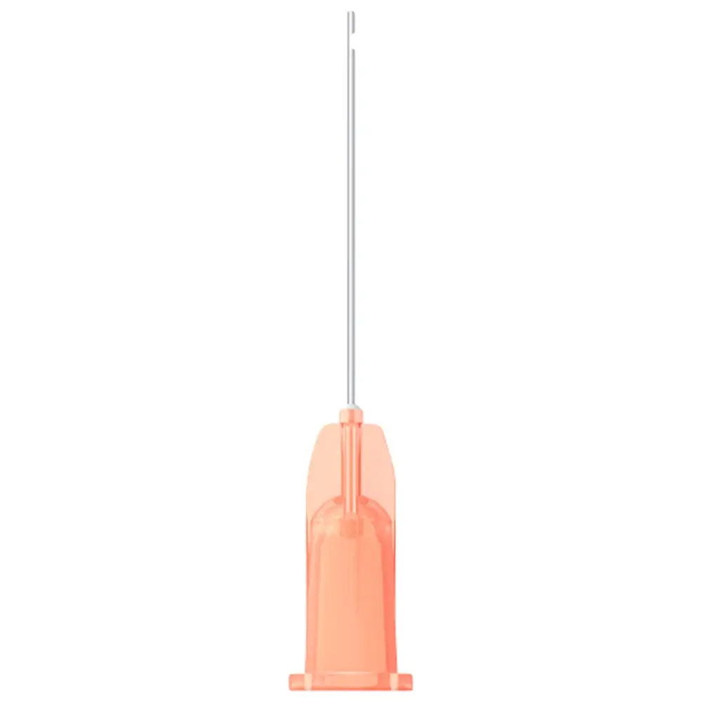 medmix Endo Irrigation Needles - Packung 25 Stück orange, 1 seitliche Öffnung, G25 0,5 x 25 mm