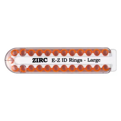 Zirc Company EZ-ID Markierungsring Zirc groß 6mm neonorange Pa 25