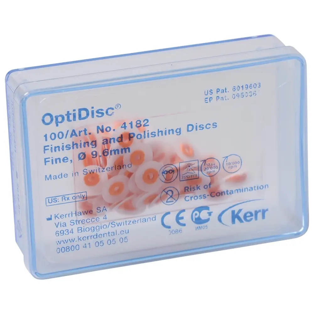 Kerr OptiDisc® - Nachfüllpackung 100 Stück unmontiert, orange fein, Ø 9,6 m