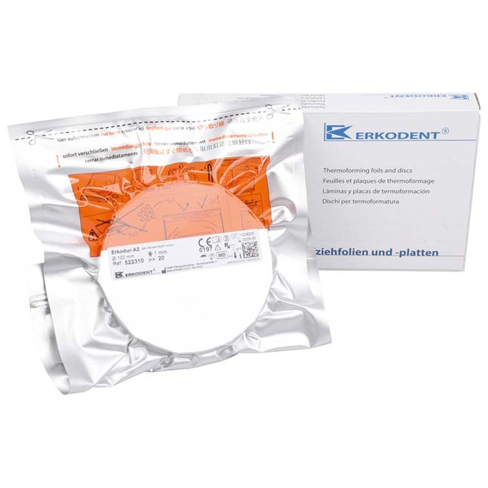 ERKODENT Erkodur-A2 - Packung 20 Stück Ø 120 mm, Stärke 1 mm