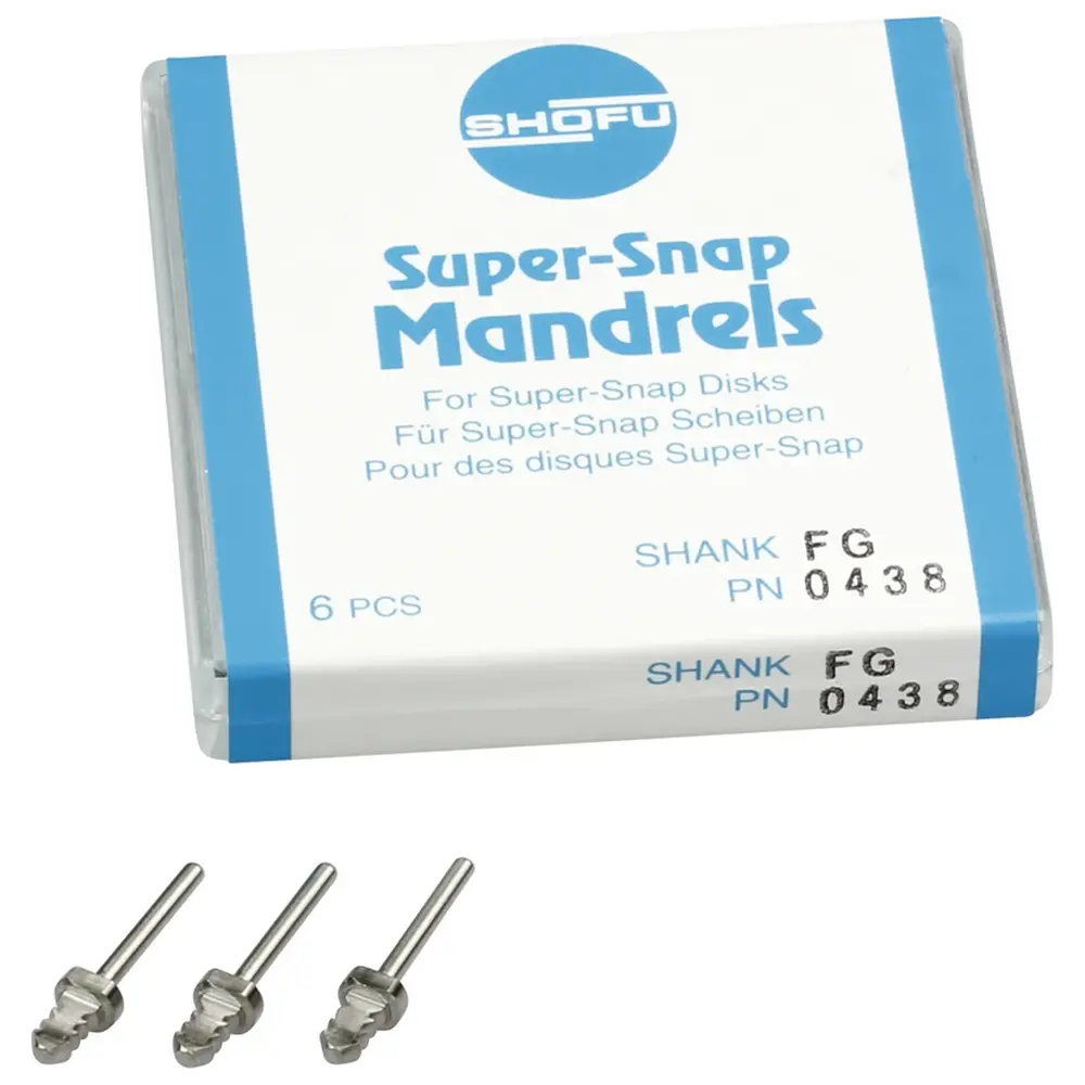 SHOFU Super-Snap® Mandrels - Packung 6 Stück FG
