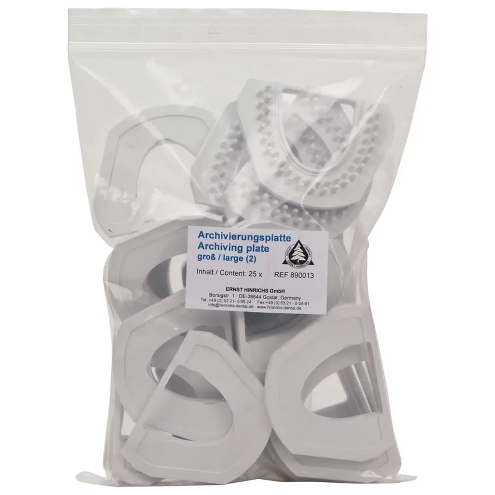 ERNST HINRICHS Modellsystem Profident 2010 - Packung 25 Archivierungsplatten groß