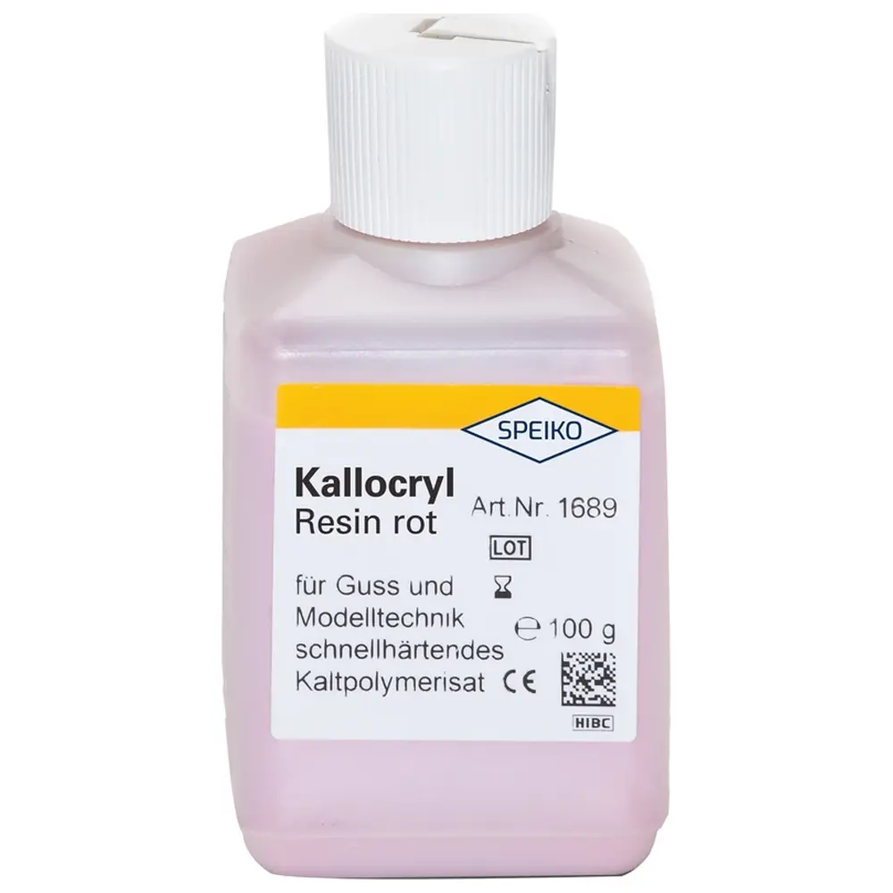 SPEIKO Kallocryl® Resin - Flasche 100 g Pulver rot