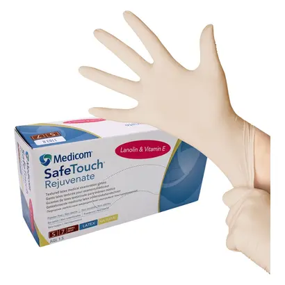KOLMI-HOPEN MEDICOM GROUP SafeTouch Rejuvenate Latex Puderfrei S Handschuhe Pa 100