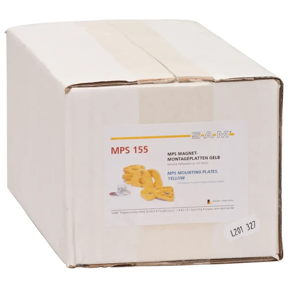 SAM Artikulator Montageplatten - Packung 100 Stück gelb, MPS