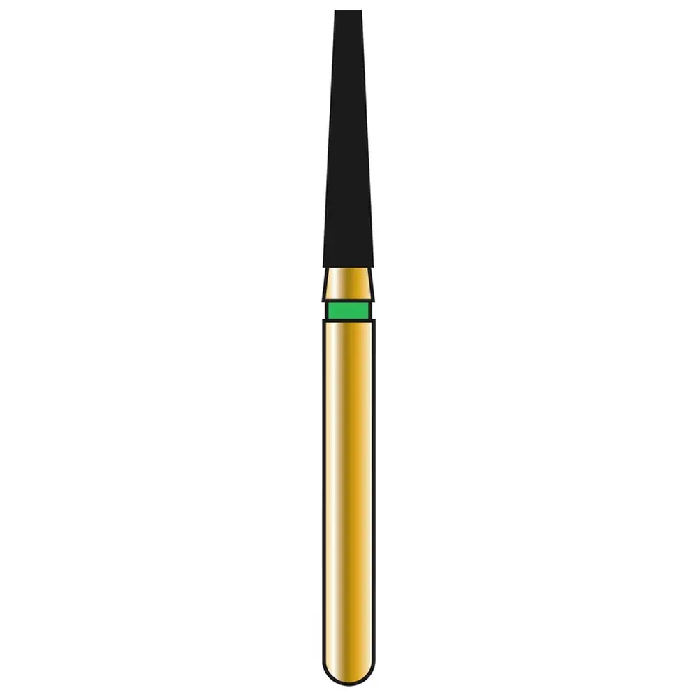 COLTENE DIATECH Diamanten G847 - Packung 5 Stück grün grob (C), FG, Figur 172 Konus Kante flaches Ende, 8 mm, ISO 016