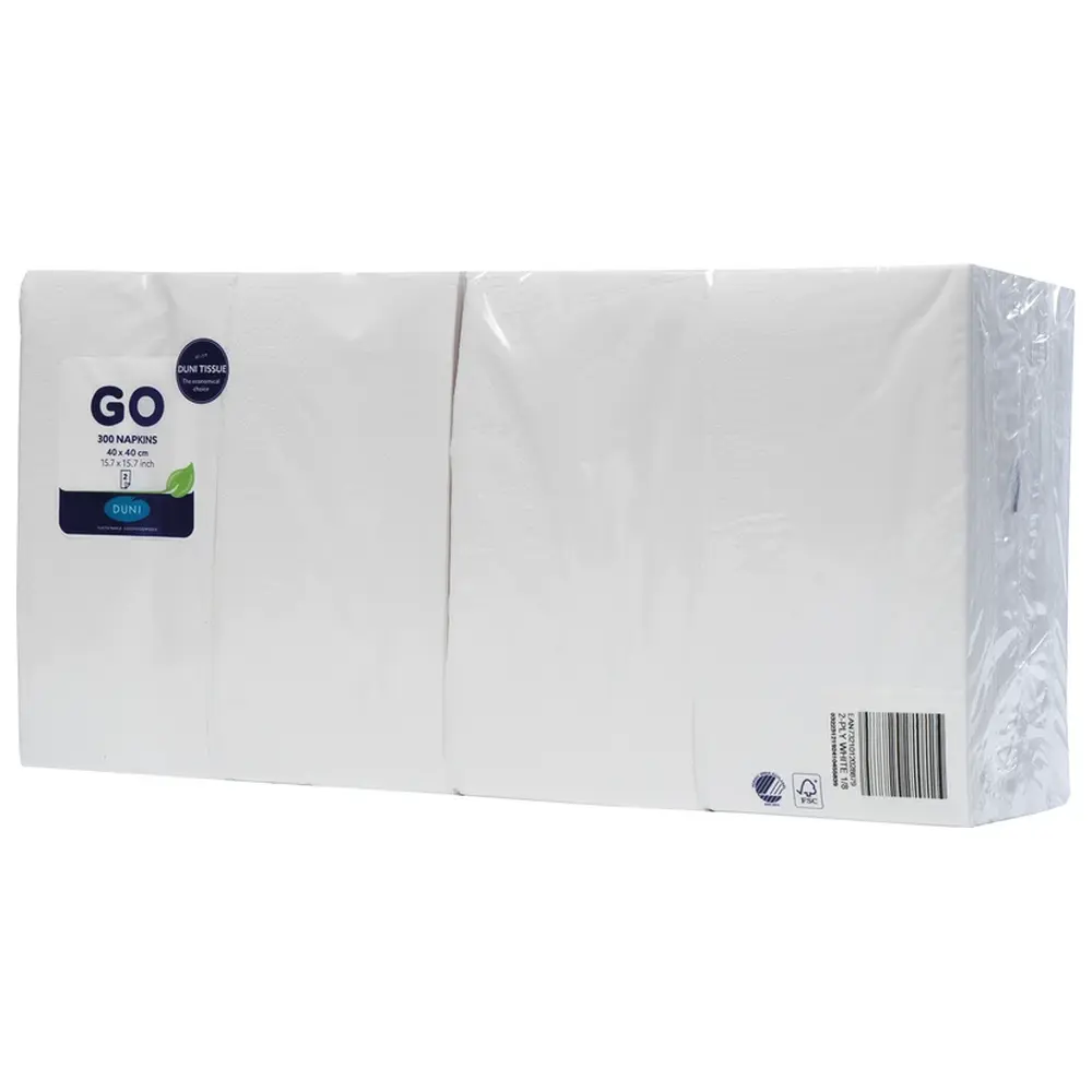 216822_Zelltuchservietten__Karton_5_x_300_Stueck_weiss_40_x_40_cm_2lagig Duni Zelltuchservietten - Karton 5 x 300 Stück weiß, 40 x 40 cm, 2-lagig