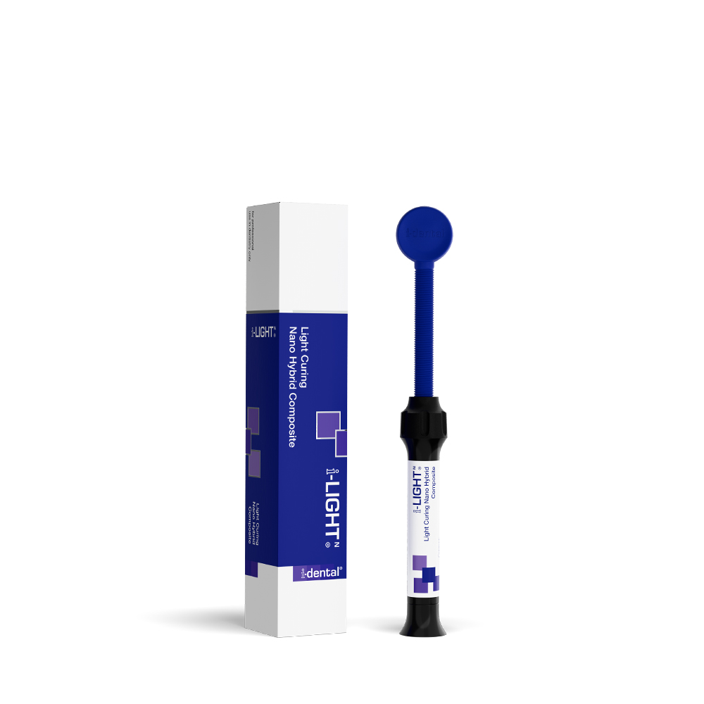 i-LIGHTN Nano Hybrid Composite – i-dental Light, zirkonium- und bariumglashaltig, 4g Spritze, Dentinfarbe OA2 i-LIGHTN Nano Hybrid Composite – i-dental Light, zirkonium- und bariumglashaltig, 4g Spritze, Dentinfarbe OA2