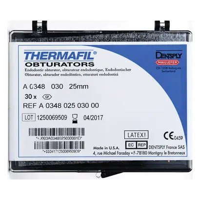 MAILLEFER INSTRUMENTS HOLDING Sàrl Thermafil Obturatoren A0348 25mm ISO030 Pa 30