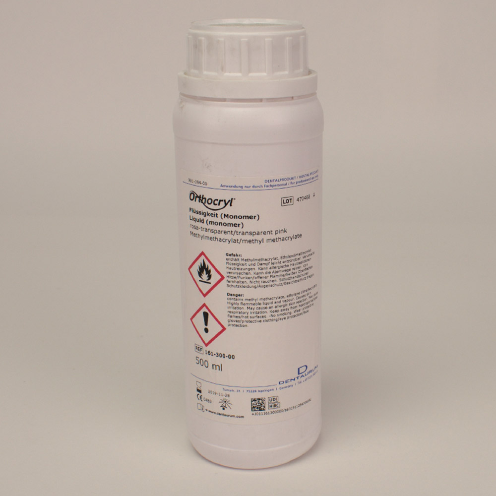 Orthocryl Flüssig rosa-transpa 500ml