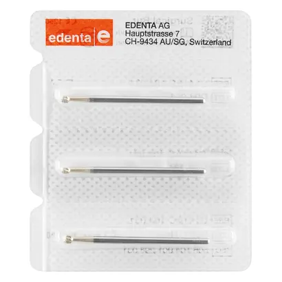 Edenta Chirurgie Knochenfräser HM C141AC - Packung 3 Stück HP, Figur 001, ISO 031