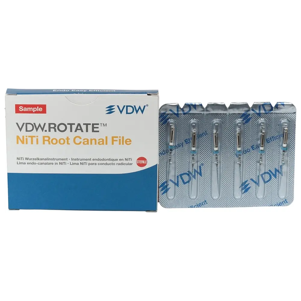 VDW.ROTATE™ NiTi Wurzelkanalfeilen - Packung 6 Stück 25 mm, Taper.04 ISO 015