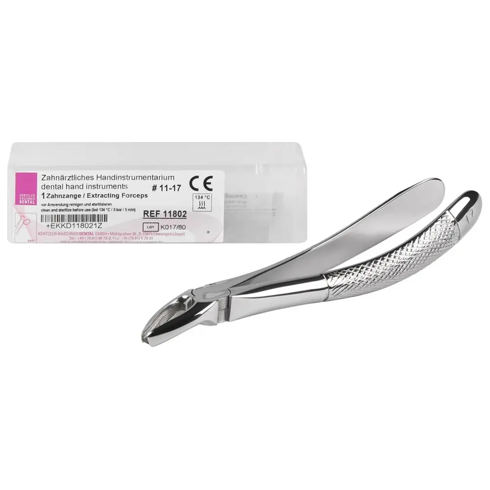 Kentzler-Kaschner KKD® Zahnzangen - Stück für OK-Molaren, Rautengriff, Figur 11-17