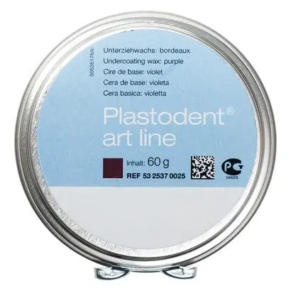 emwerk Plastodent® art line - Dose 60 g Unterziehwachs bordeaux/opak, hart, kontraktionsfrei